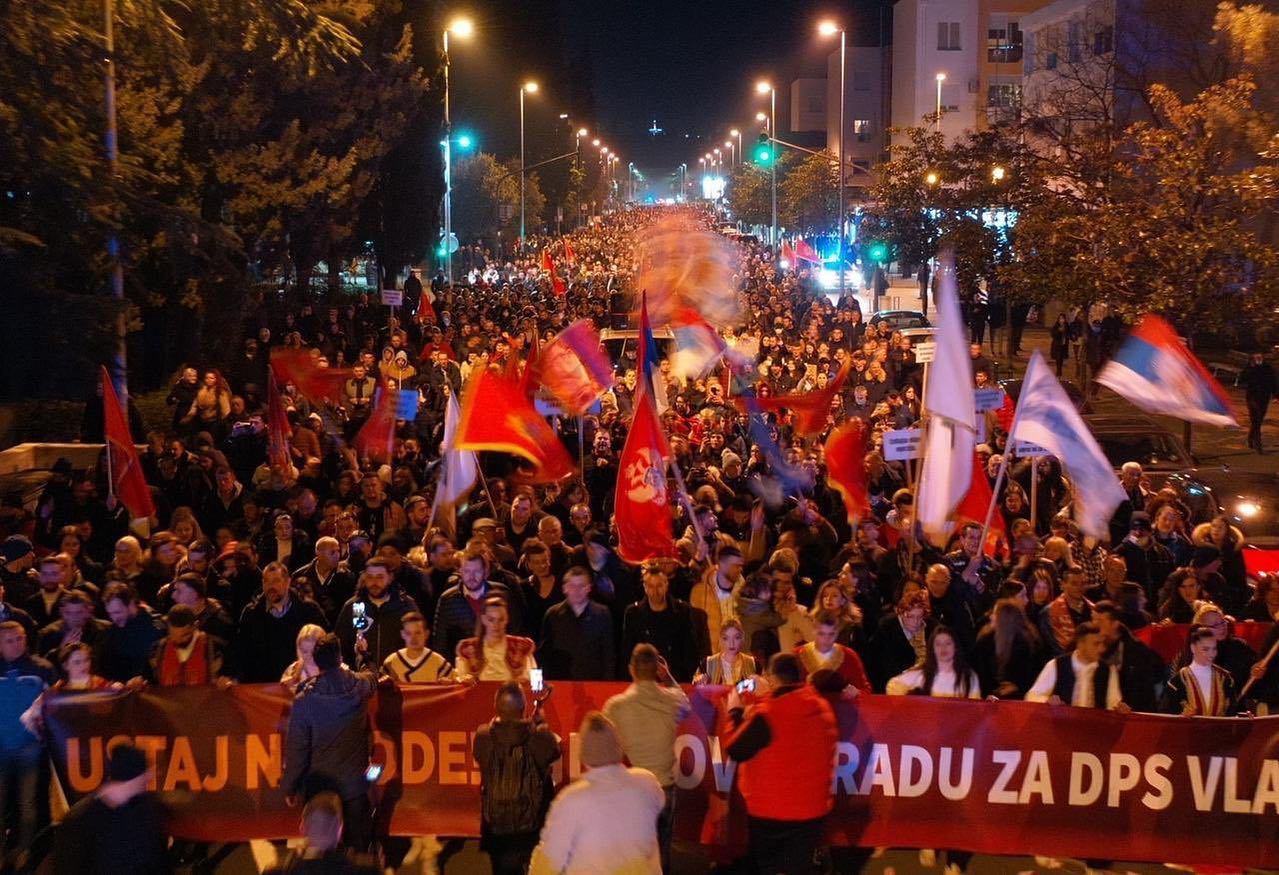 Manifestation à Podgorica pour exiger des élections anticipées